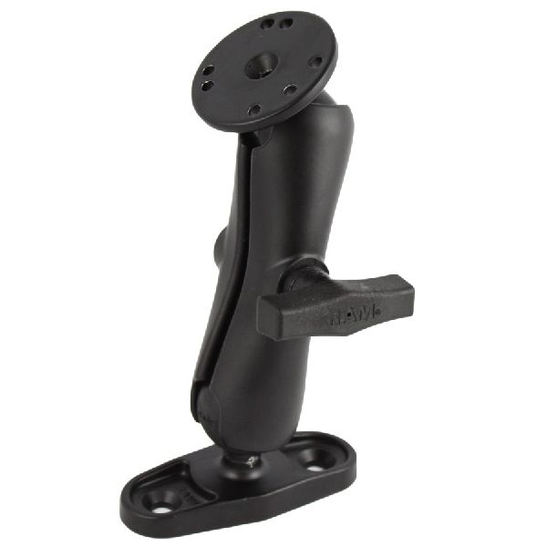 Double Ball Mount with Flat Surface Base - Medium