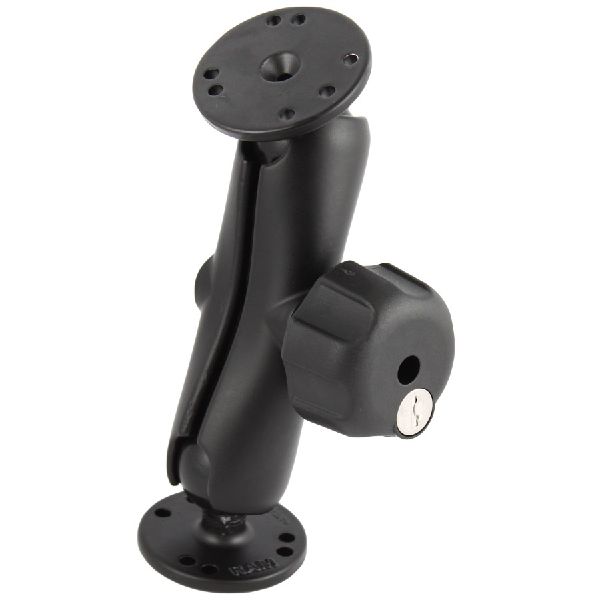 Double Ball Mount with Key Lock Knob - C Size Medium