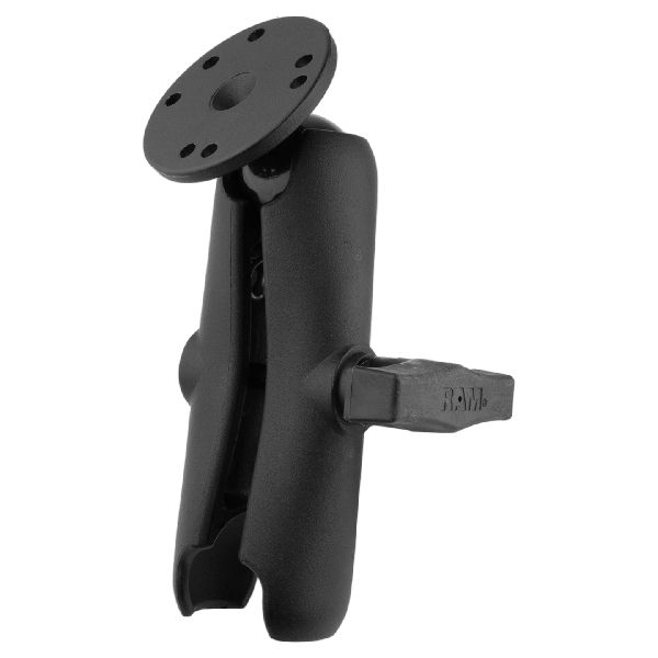 Bras à double douille avec plaque à rotule ronde - Taille C moyenne