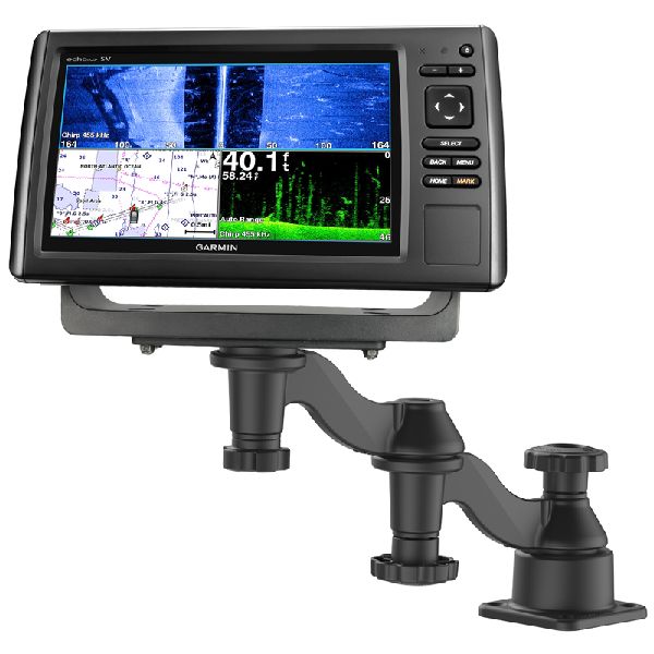 Support de bras pivotant horizontal de 12 pouces pour sondeurs et traceurs