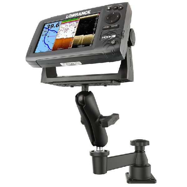 Bras oscillant horizontal avec support à double rotule