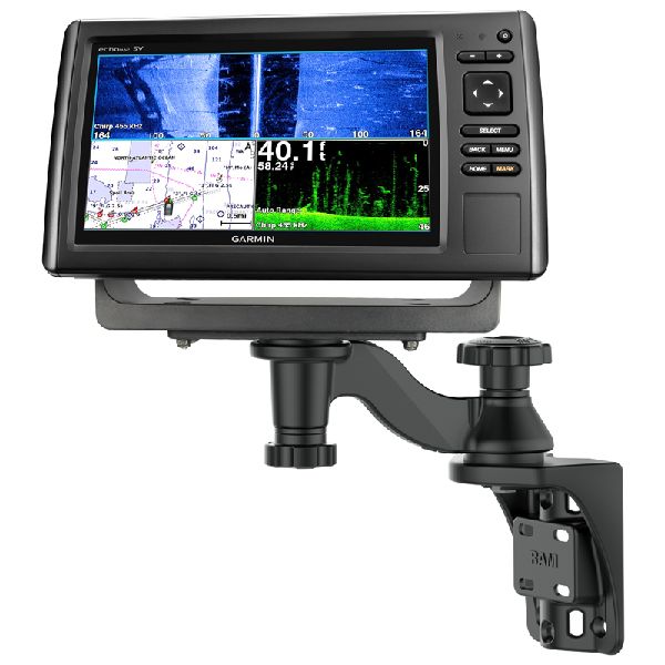 Support vertical à bras pivotant de 6 pouces pour sondeurs et traceurs