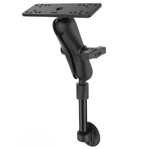 6" Long 0° NPT Pipe Mount with Double Ball Mount