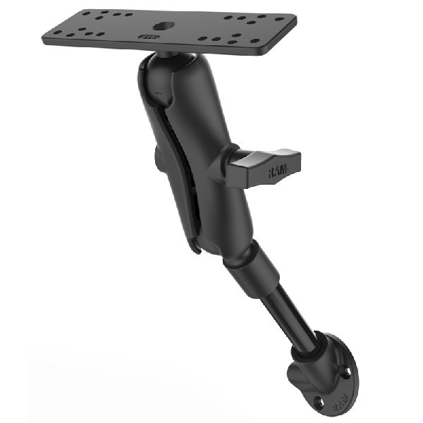 6" Long 45° NPT Pipe Mount with Double Ball Mount