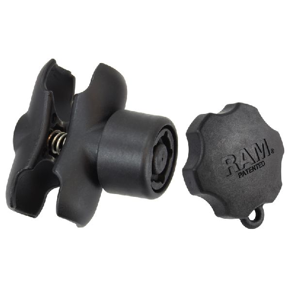 Bras à double douille avec bouton de sécurité RAM® Pin-Lock™ - Taille C courte