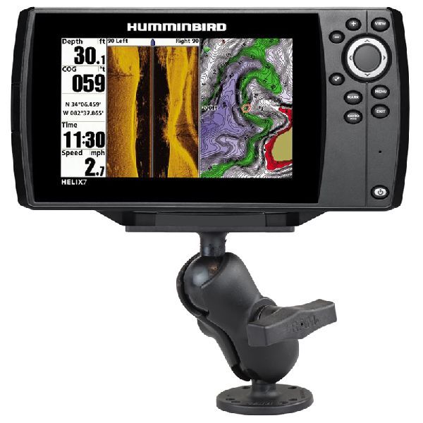 Support à double rotule pour Humminbird Helix 7 - Court