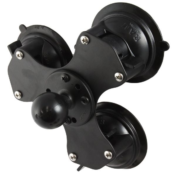 Twist-Lock™ Triple Suction Cup Base with Ball