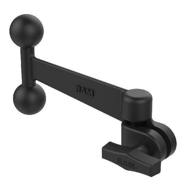 6" Extension Swing Arm with 1/2" NPT Hole and 1.5" Double Ball Adapter