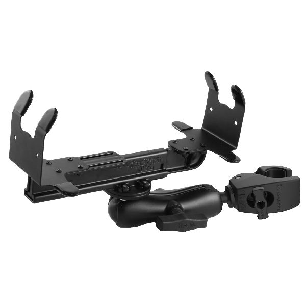 Support à double rotule Tough-Claw™ à pince moyenne avec plaque ronde