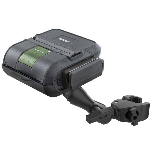 Support à double rotule Tough-Claw™ à pince moyenne avec plaque ronde