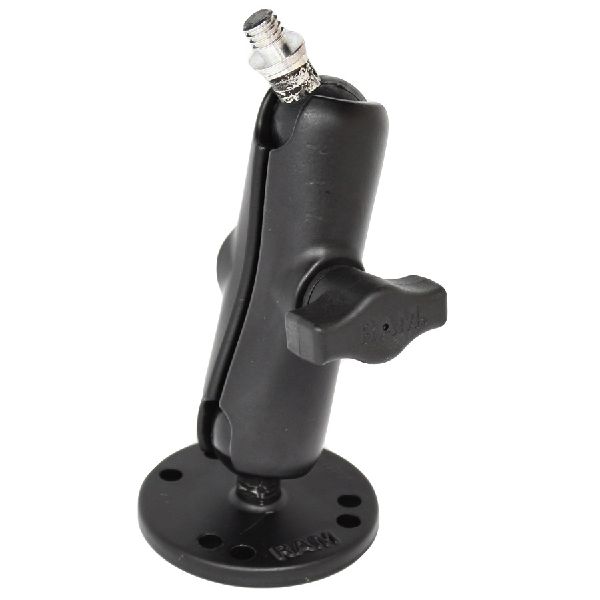 Drill-Down Double Ball Mount with 3/8"-16 Threaded Stud