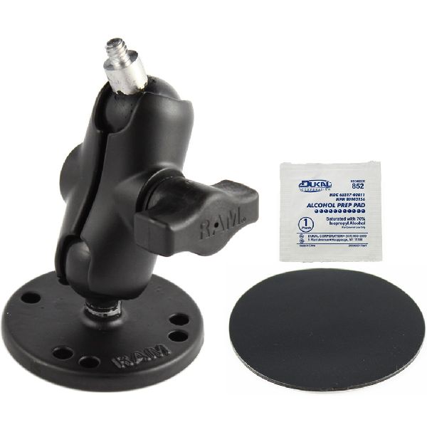 RAM® Adhesive Double Ball Mount with 1/4"-20 Threaded Stud