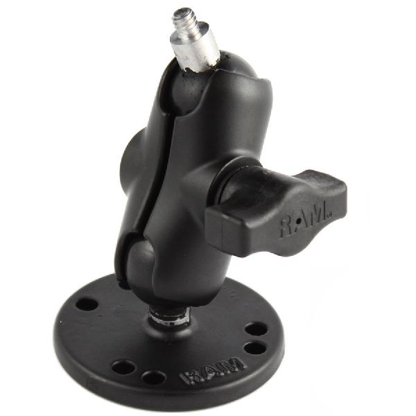 Drill-Down Double Ball Mount with 1/4"-20 Stud - B Size Short