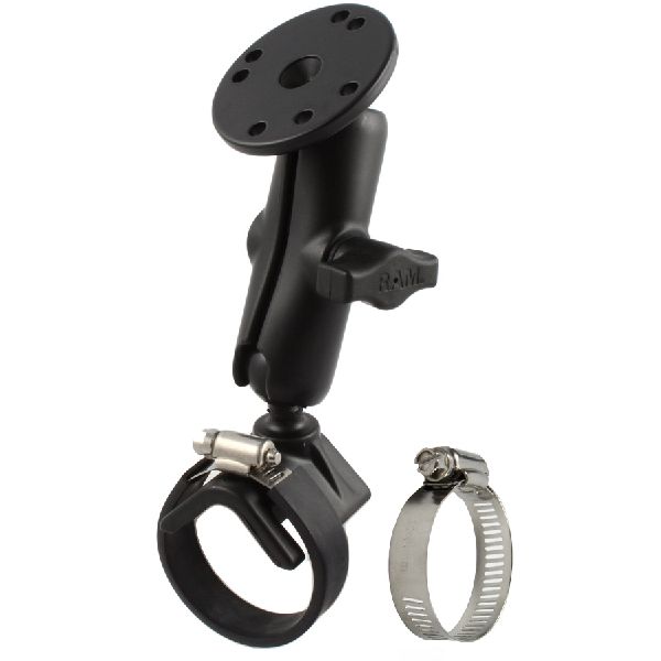 Collier de serrage à double boule avec plaque ronde - Moyen