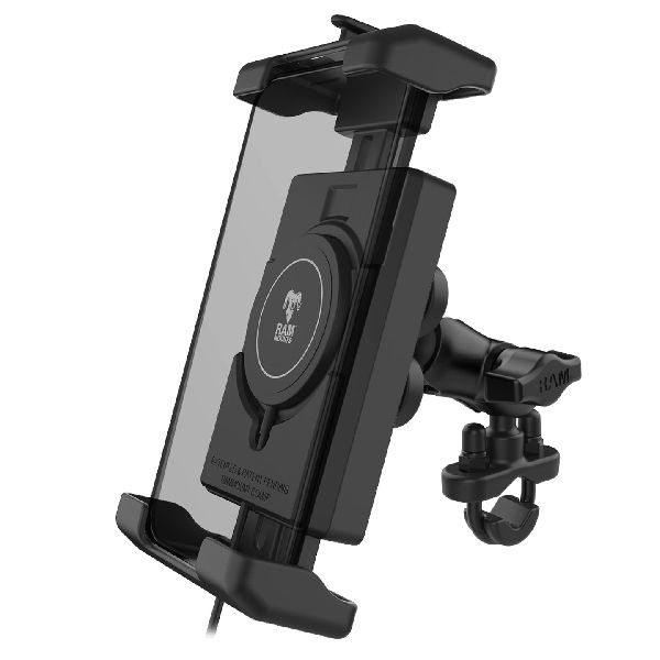 Quick-Grip™ Pro XL Vibration Damping Phone Mount & Qi2 15W Charger