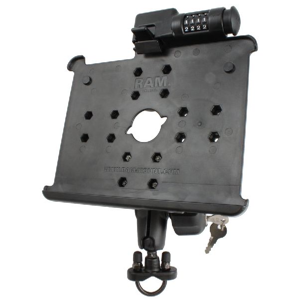 Latch-N-Lock™ for Apple iPad Gen 1-2 with Handlebar U-Bolt Base