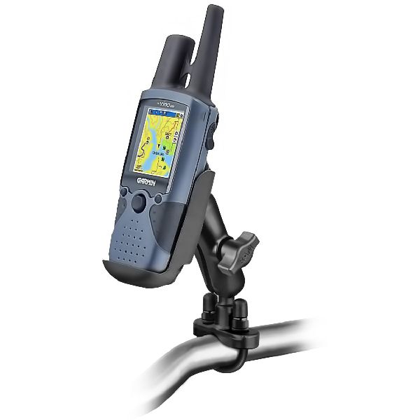 Support de guidon double boule en U pour Garmin Rino 520 et plus