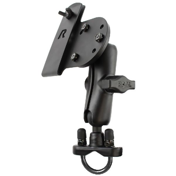 Handlebar U-Bolt Double Ball Mount with Gun Holster Clip