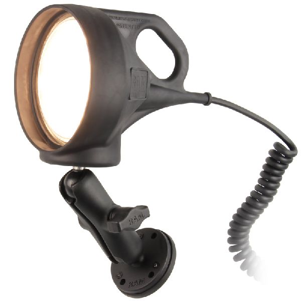 Support magnétique à double boule avec projecteur LED