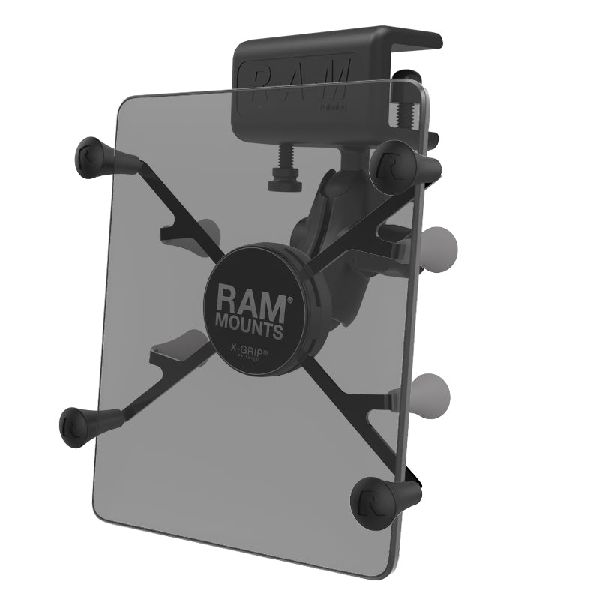 X-Grip® Mount with Glare Shield Clamp Base for 7"-8" Tablets