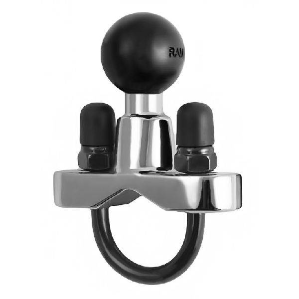 Chrome Handlebar U-Bolt Base for Rails 0.5" to 1" in Diameter