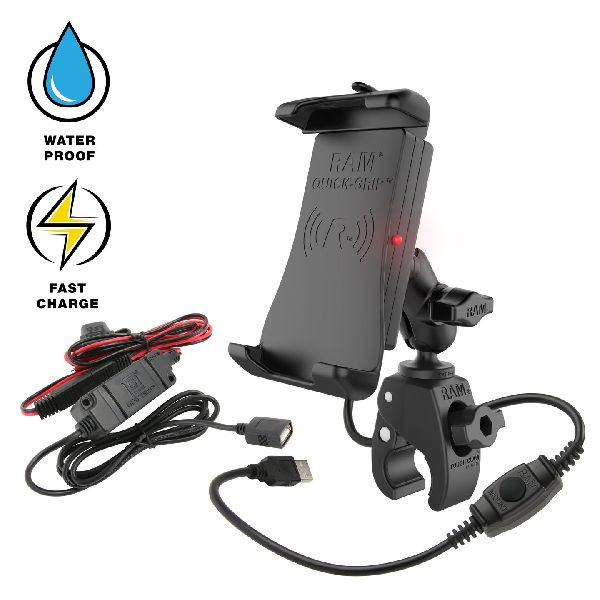Quick-Grip™ 15W Waterproof Wireless Charging Mount with Tough-Claw™