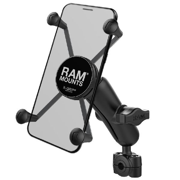Support de téléphone X-Grip® grand format avec base Torque™ pour petit rail - Bras moyen