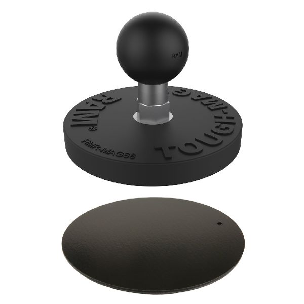 Base à bille magnétique Tough-Mag™ de 66 mm de diamètre avec plaque en acier