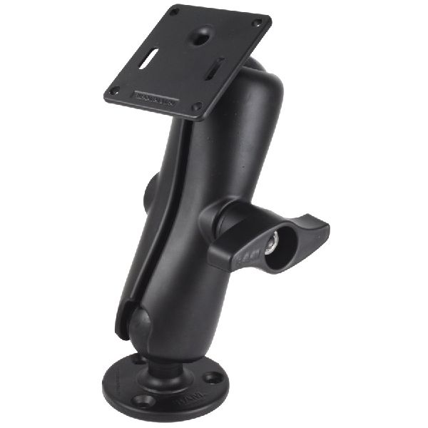 Double Ball Mount with 75x75mm VESA Plate and Jam Nut - Medium