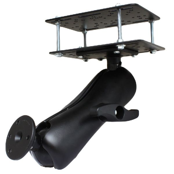 Support de protection pour chariot élévateur à double rotule avec grande plaque ronde