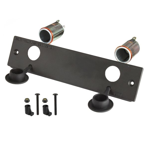 Tough-Box™ 2" Faceplate with Two 12V Lighter Receptacles