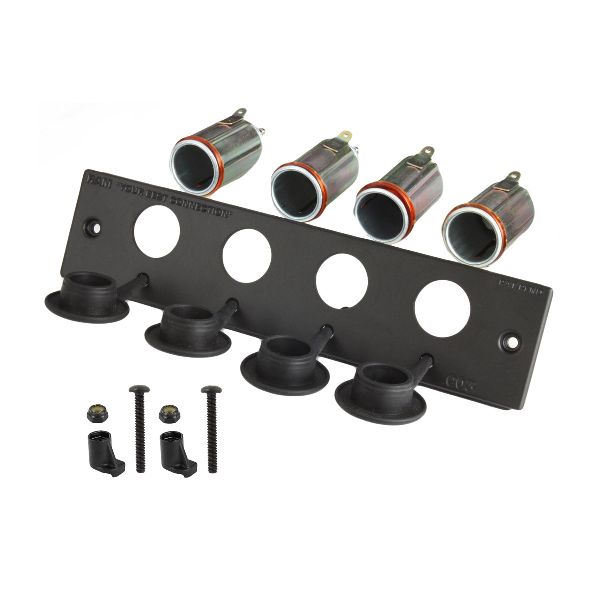 Tough-Box™ 2" Faceplate with Four 12V Lighter Receptacles