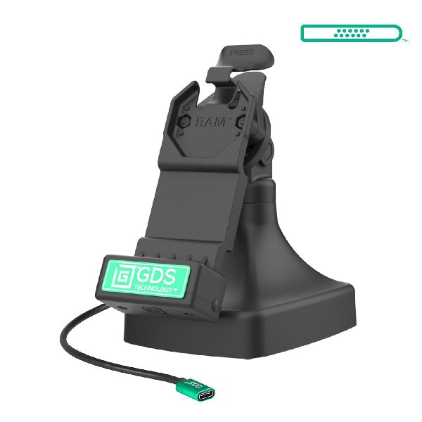 GDS® Station d'accueil inclinable et pivotante Uni-Conn™ avec USB-C et transfert de données - Noir