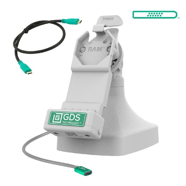 GDS® Station d'accueil inclinable et pivotante Uni-Conn™ avec USB-C - Gris