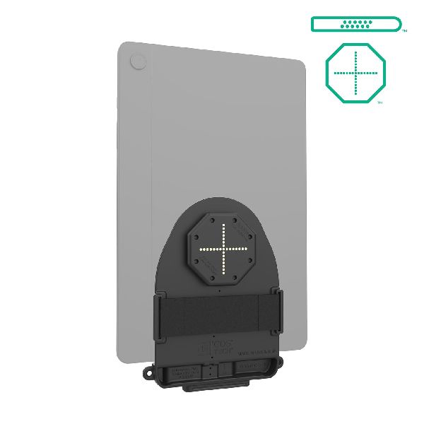 Connecteur GDS® Tab-Conn™ pour tablettes sans étui (forme en D et coussinets arrière) - Noir