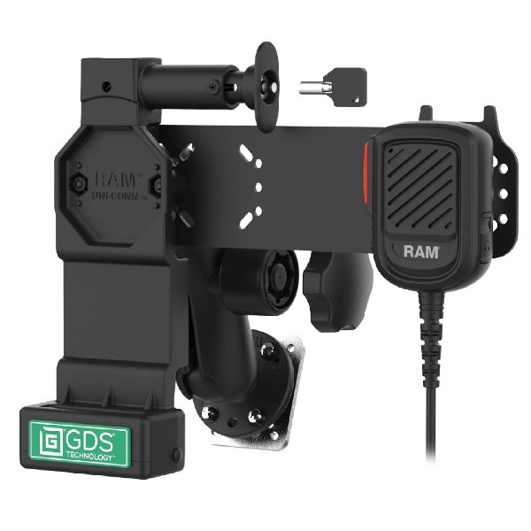 GDS® Ensemble microphone et haut-parleur déporté Uni-Conn™ verrouillage PTT pour ESChat et Zello