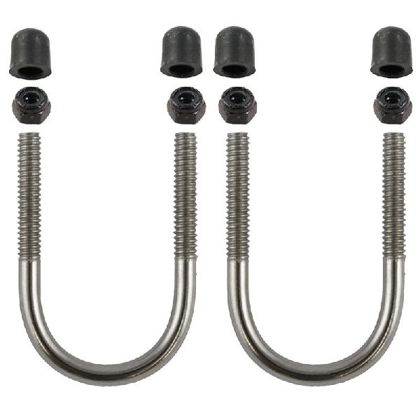 Stainless Steel U-Bolt Hardware Pack for Rails 1" to 1.25"