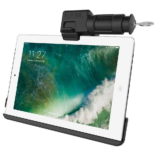 EZ-Roll'r™ Keyed Locking Holder for iPad 6th Gen, Air 2 + More