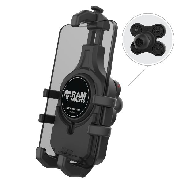 Quick-Grip™ Pro Phone Holder with Ball & Vibration Damper
