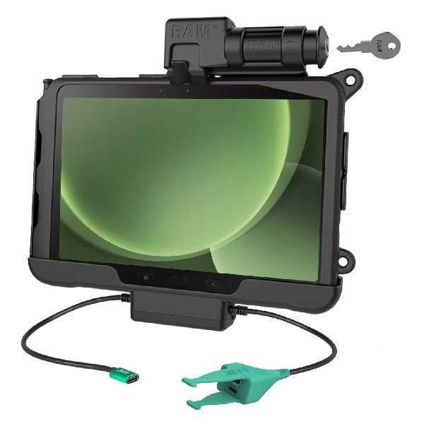 Locking USB-C Dock + USB-C & USB-A Data for Tab Active5 Pro & 4 Pro