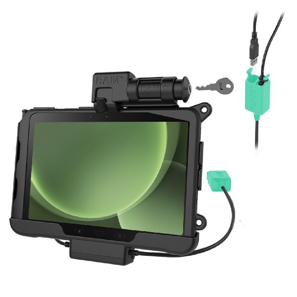 Key-Locking Power + Dual USB Data Dock for Tab Active5 Pro & 4 Pro