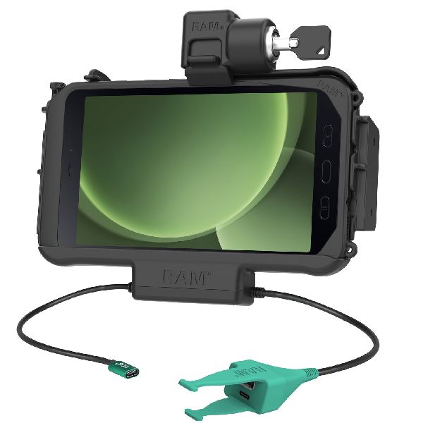 Locking USB-C Modular Dock + USB-C & USB-A Data for Tab Active5 & 3