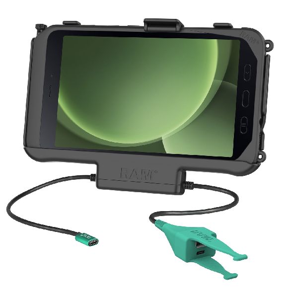 Station d'accueil USB-C alimentée + données USB-C et USB-A pour Samsung Tab Active5 et 3