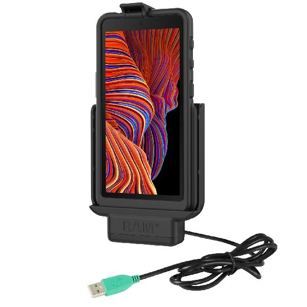 Station d'accueil alimentée EZ-Roll'r™ pour Samsung XCover 5 avec RAM® Skin™