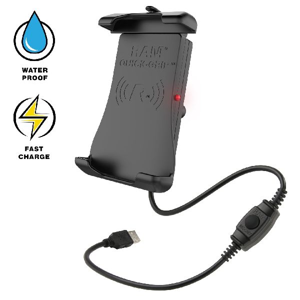 Quick-Grip™ 15W Waterproof Wireless Charging Holder with Ball
