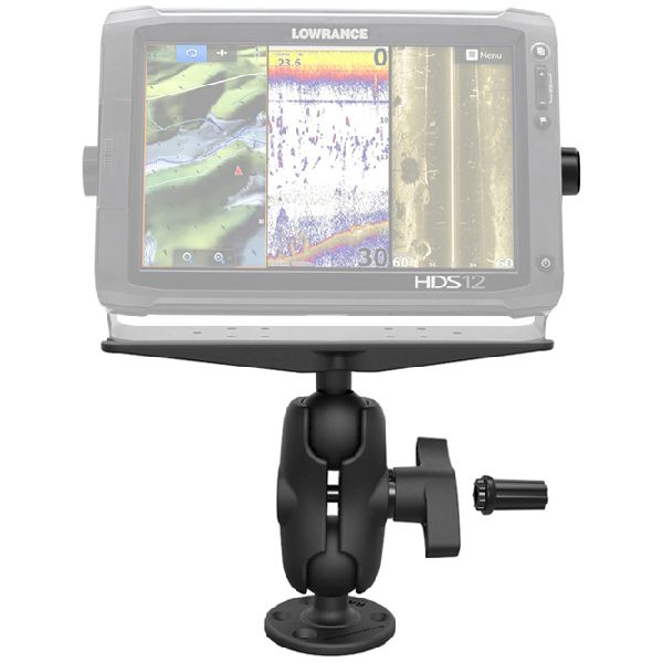 Pin-Lock™ Marine Electronic Mount with Gimbal Knob - D Size Short