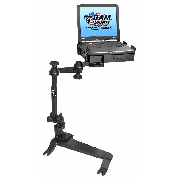 No-Drill™ Laptop Mount with Adjust-A-Pole™ for 2000-2006 Chevy Trucks + More