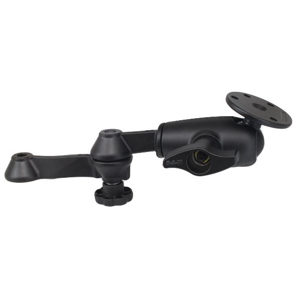 12" Locking Double Swing Arm with Large Round Plate