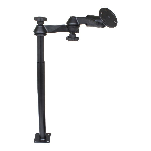 Tele-Pole™ avec poteaux de 12" et 18", bras pivotants et grande plaque ronde
