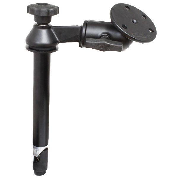 8" Upper Pole with Single Swing Arm & Large Round Plate